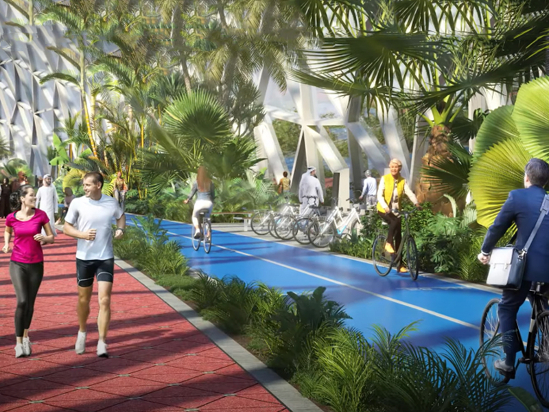 В Дубае построят дорожку с кондиционером для пеших и велосипедных прогулок