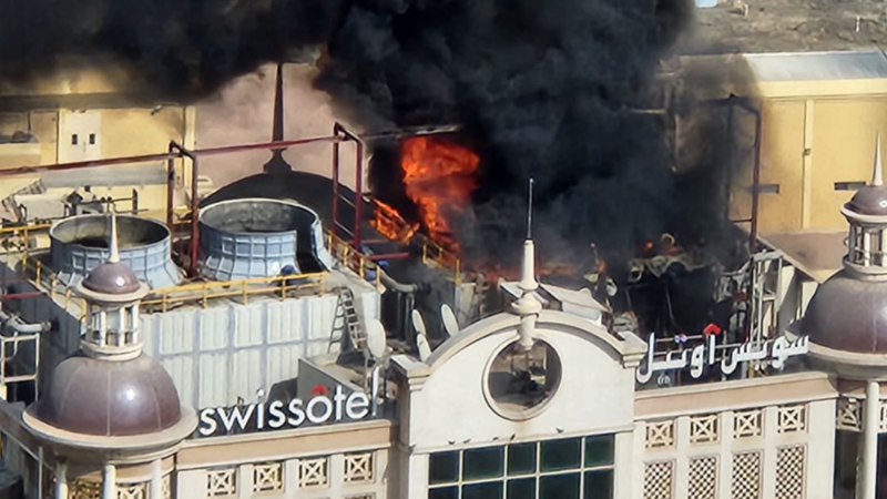 Пожар в отеле Swissôtel в центре Дубая