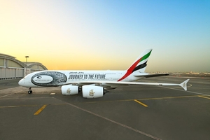 Emirates поднимает Дубайский музей будущего в небо и представляет новую ливрею