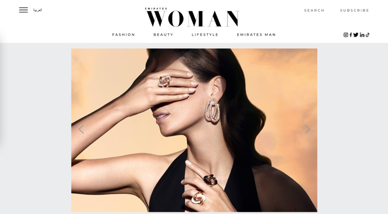 Журнал о роскошной моде Emirates Woman запускает новый веб-сайт