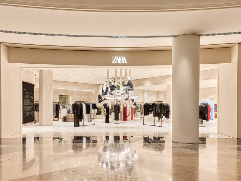 Обновленный магазин Zara вновь открылся в торговом центре Mall of the Emirates в Дубае