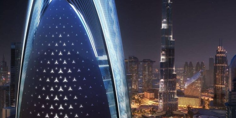 Mercedes-Benz и Binghatti Properties представили роскошную башню в Дубае
