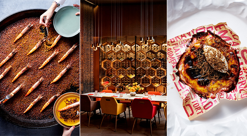 Попробуйте яркую испанскую кухню в ресторане Jaleo в Дубае.