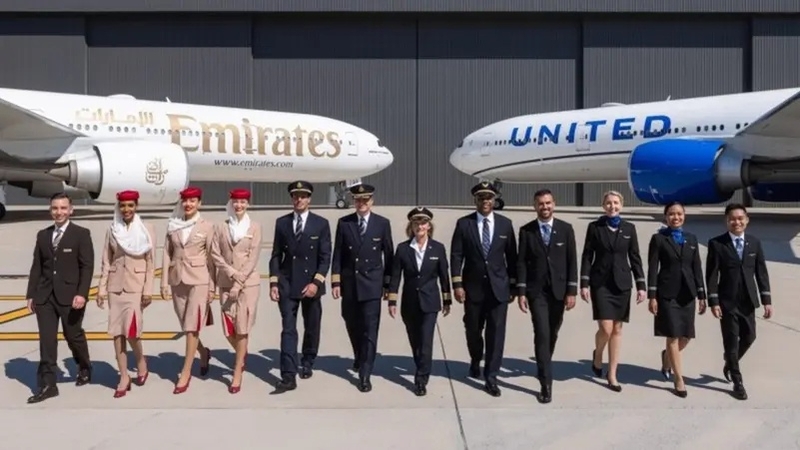 United Airlines в партнерстве с Эмирейтс запустят рейсы в Дубай