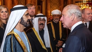 Правитель Дубая шейх Мохаммед встретился с королем Чарльзом в Букингемском дворце в Лондоне.